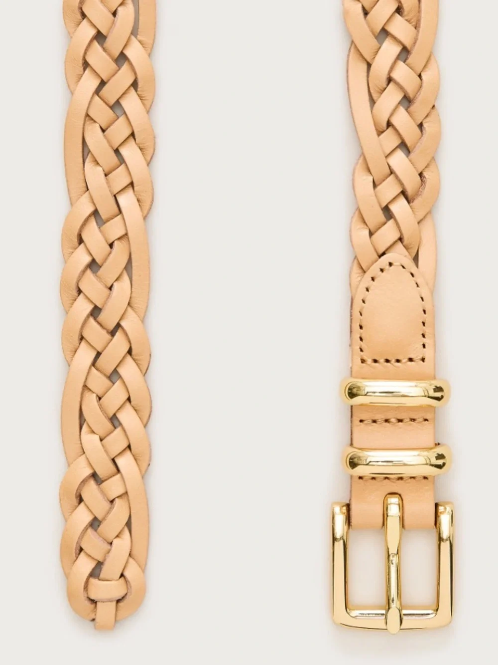 J crew Skinny braided belt in Italian leather